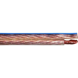 Zvučnički kabel YFAZ 2 x 0.75 mm² Crna, Prozirna Faber Kabel 0329030200100 Roba na metre slika