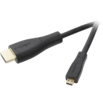 SpeaKa Professional HDMI priključni kabel 45.00 cm SP-9075600 audio povratni kanal (arc), pozlaćeni kontakti, Ultra HD (