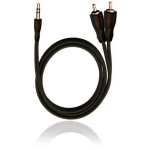 Oehlbach D1C84012 utičnica / Cinch audio priključni kabel [2x muški cinch konektor - 1x 3,5 mm banana utikač] 0.50 m crn