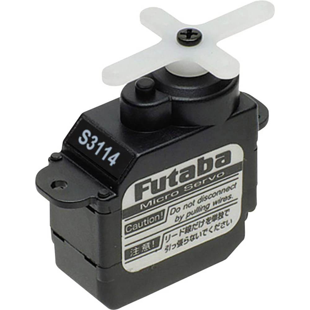 Futaba Micro servo S3114 Analogni servo Materijal prigona: Umjetna masa ojačana staklenim vlaknima, otporna na udare Sustav utič slika