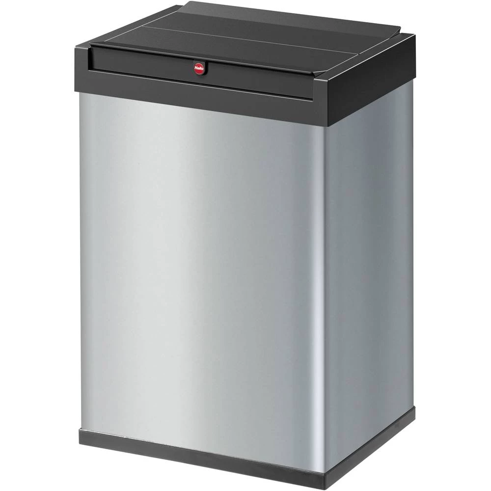 Kontejner za limenke 35 l Hailo Big-Box Swing L (Š x V x d) 339 x 545 x 260 mm Srebrna, Crna Poklopac: samozatvaranje zaokretanj slika