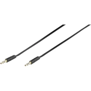 Vivanco 46/10 03FG audio priključni kabel [1x 3,5 mm banana utikač - 1x 3,5 mm banana utikač] 0.30 m crna slika
