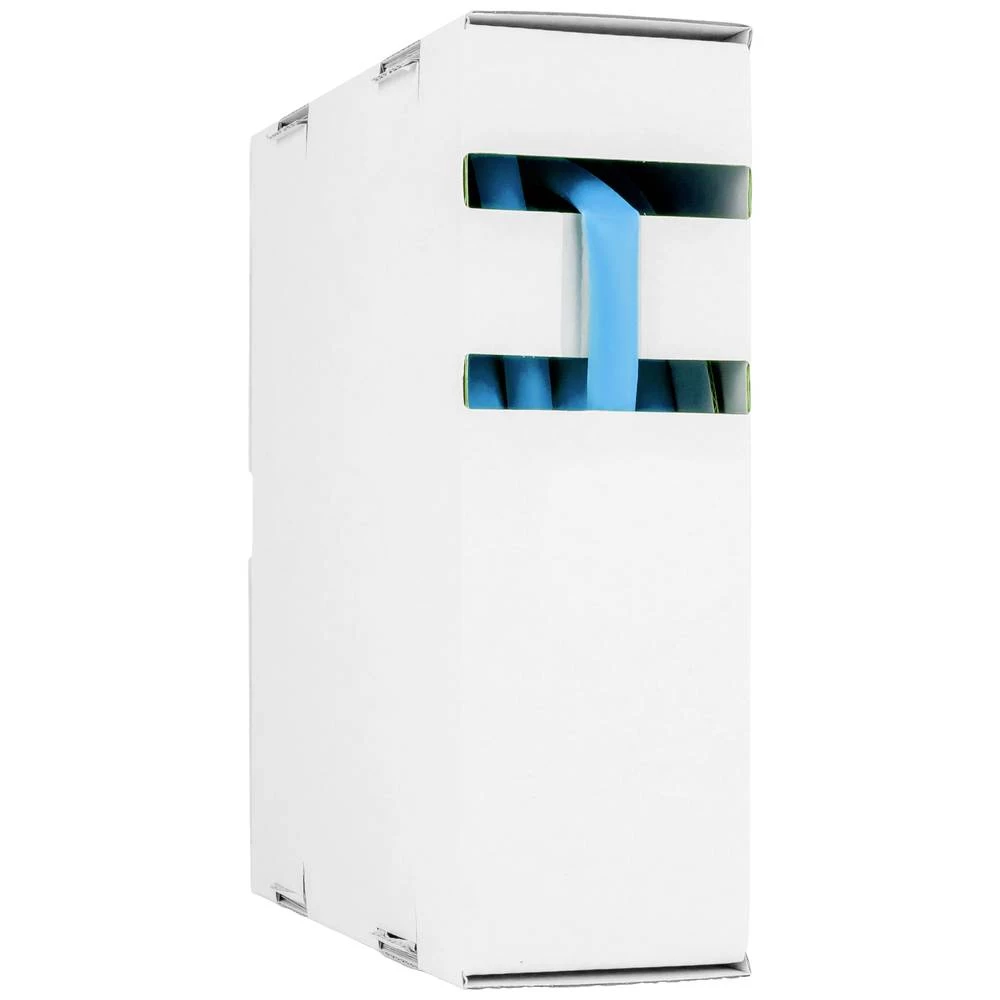 Termoskupljajuća cijev bez ljepila, H-2(Z), omjer skupljanja: 2:1, 12,7 - 6,4 mm, plava, u kutiji za doziranje 8 m Hongshang 211195968 skupljajuća cijev bez ljepila plava boja 12.70 mm 6.40 mm Stop... slika