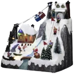 Konstsmide 4253-000 skijaška staza šaren LED šarena boja s prekidačem, s glazbom