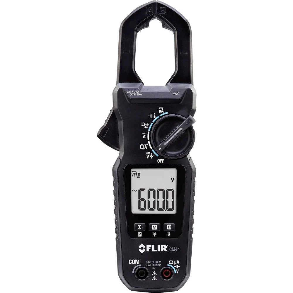 Strujne stezaljke digitalni FLIR CM44 CAT IV 300 V, CAT III 600 V Zaslon (brojevi): 6000 slika