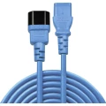 LINDY struja produžetak [1x muški konektor IEC, c14 - 1x ženski konektor IEC c13, 10 a] 2.00 m plava boja slika