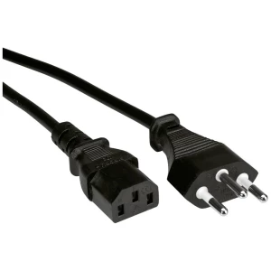 Value struja priključni kabel [1x T12 utikač - 1x ženski konektor IEC c13, 10 a] 3 m crna slika