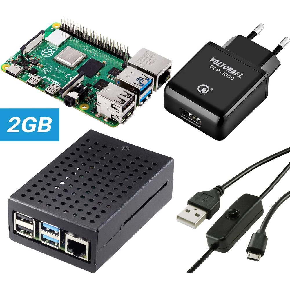 TRU COMPONENTS Pure Set Raspberry Pi® 5 B 1 GB 4 x 2.4 GHz uklj. napajanje, uklj. kućište slika