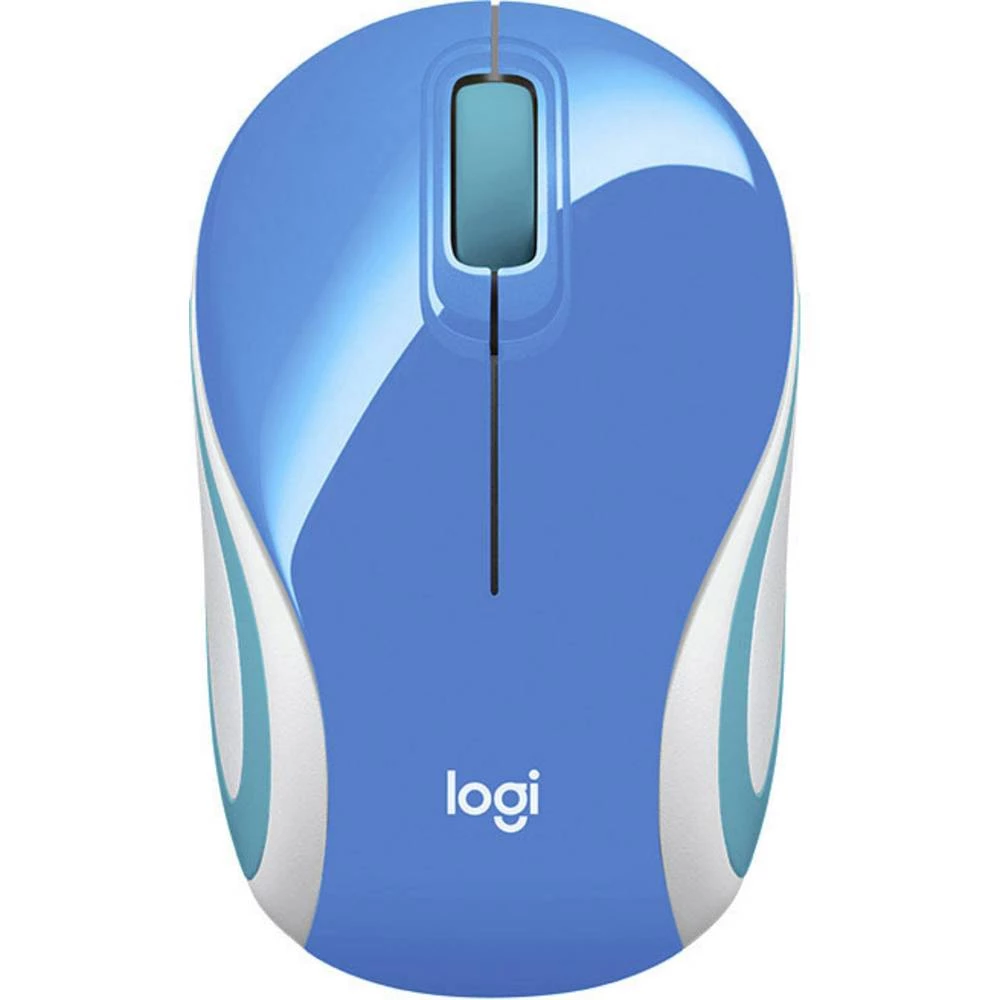 Logitech M187 Bežični miš Optički Plava boja slika