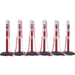 Cimco 182790 Lanac stalci plastični 6 stupova 5 lanaca od 3 m svaki