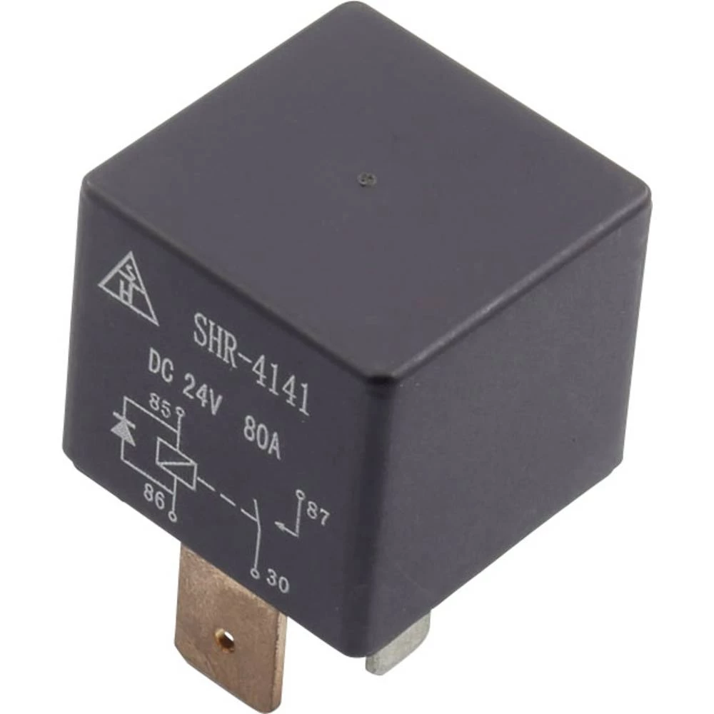Automobilski relej 12 V/DC 80 A 1 zatvarač SHR-4141B SHR-12VDC-F-A 4pin slika
