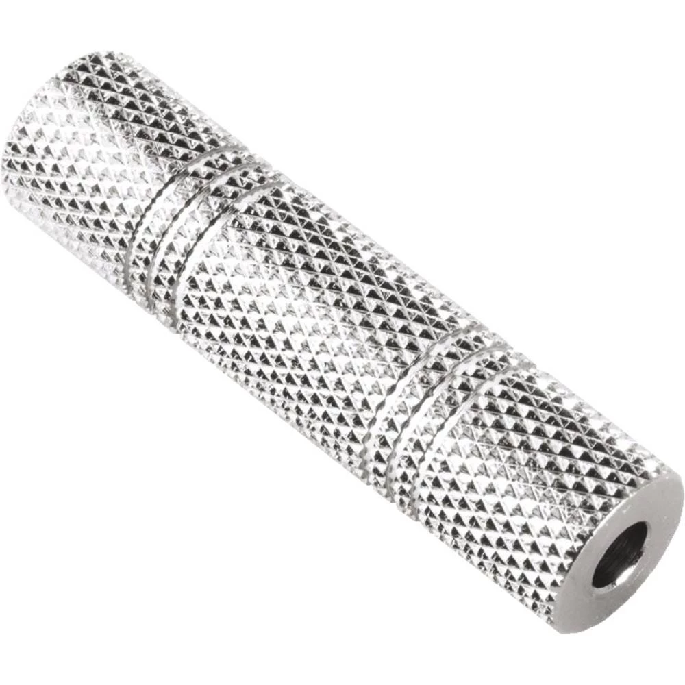 Utičnica Audio Adapter [1x Priključna doza za 3,5 mm banana utikač - 1x Priključna doza za 3,5 mm banana utikač] Srebrna Hama slika