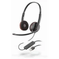 Plantronics Headset Blackwire C3220 binaural USB Telefonske slušalice USB Sa vrpcom, Stereo Na ušima Crna slika