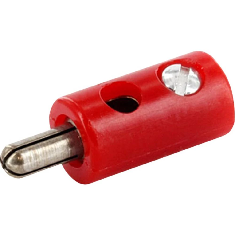 Banana utikač Ravni muški konektor Zatik-&Oslash;: 2.6 mm Signalno-crvena econ connect 200 ST slika