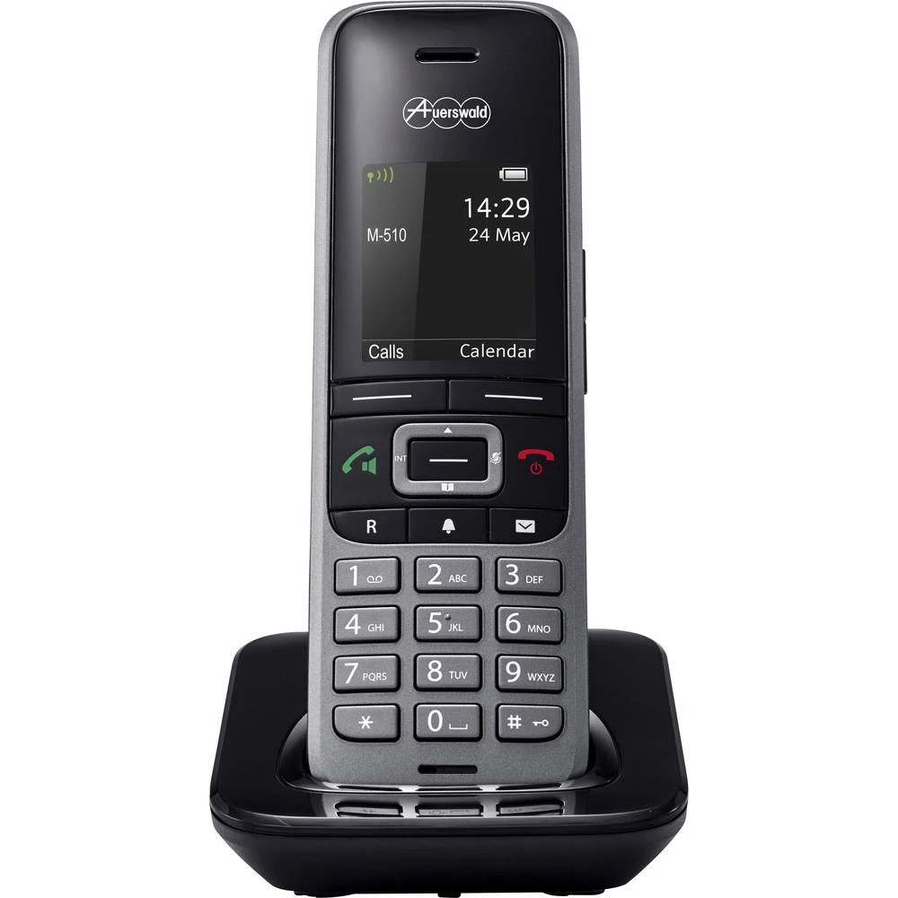 Bežični ISDN telefon Auerswald COMfortel M-510 TFT/LCD u boji Crna slika