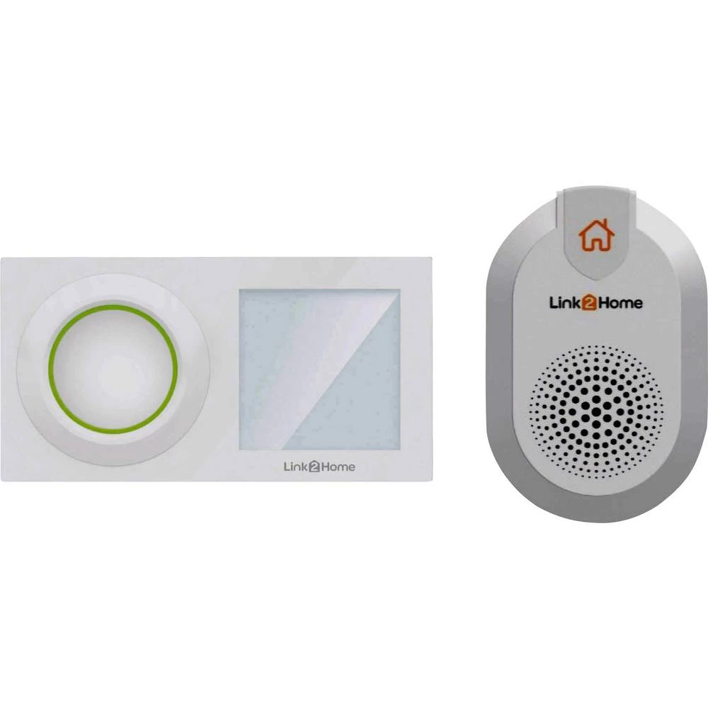 Link2Home Bežično zvono, komplet Domet (maks. u otvorenom polju) 25 m Alexa, Google Home slika