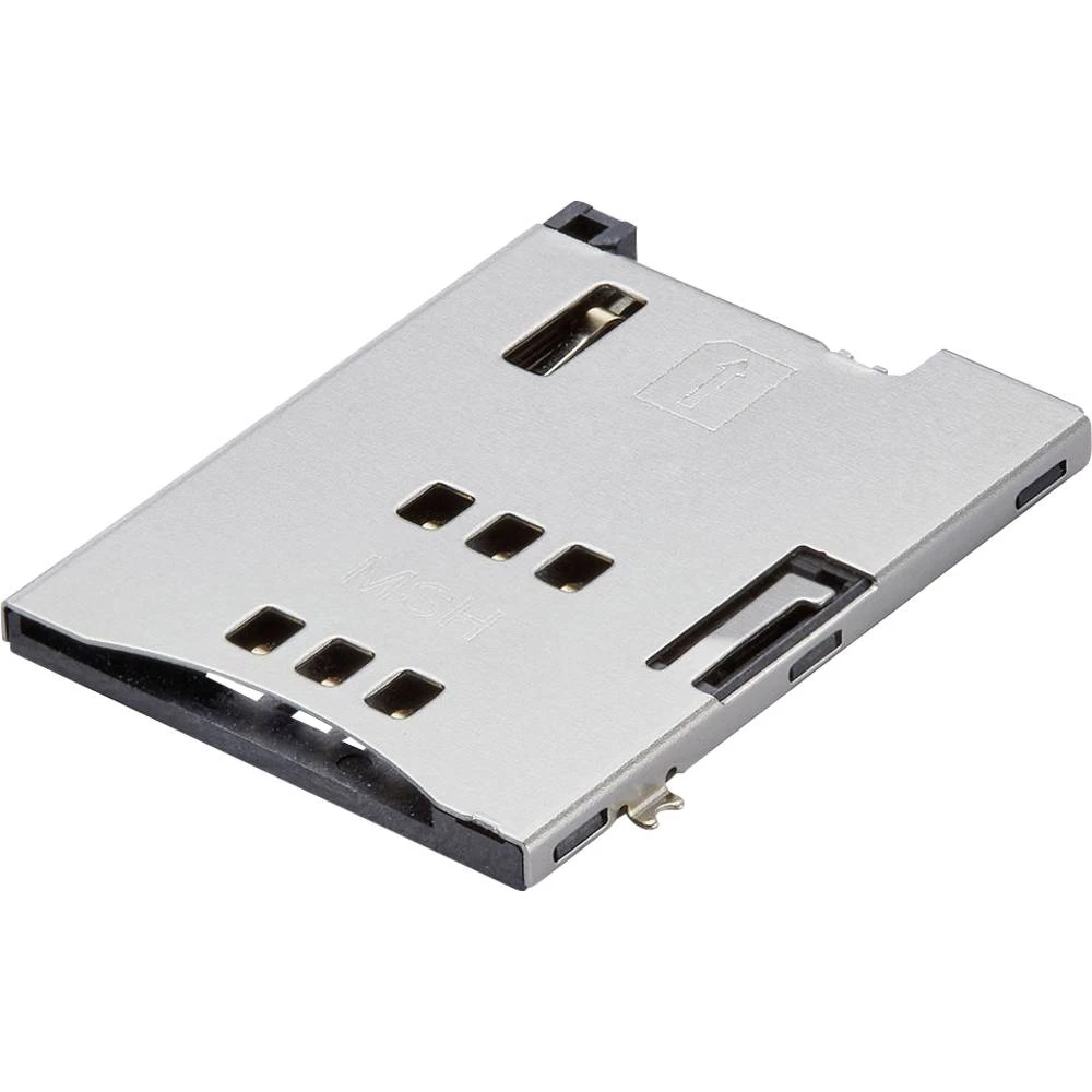 Molex utor za SIM karticu Ukupan broj polova 6 Raster: 2.54 mm 475530001 1 St. Tape on Full reel slika