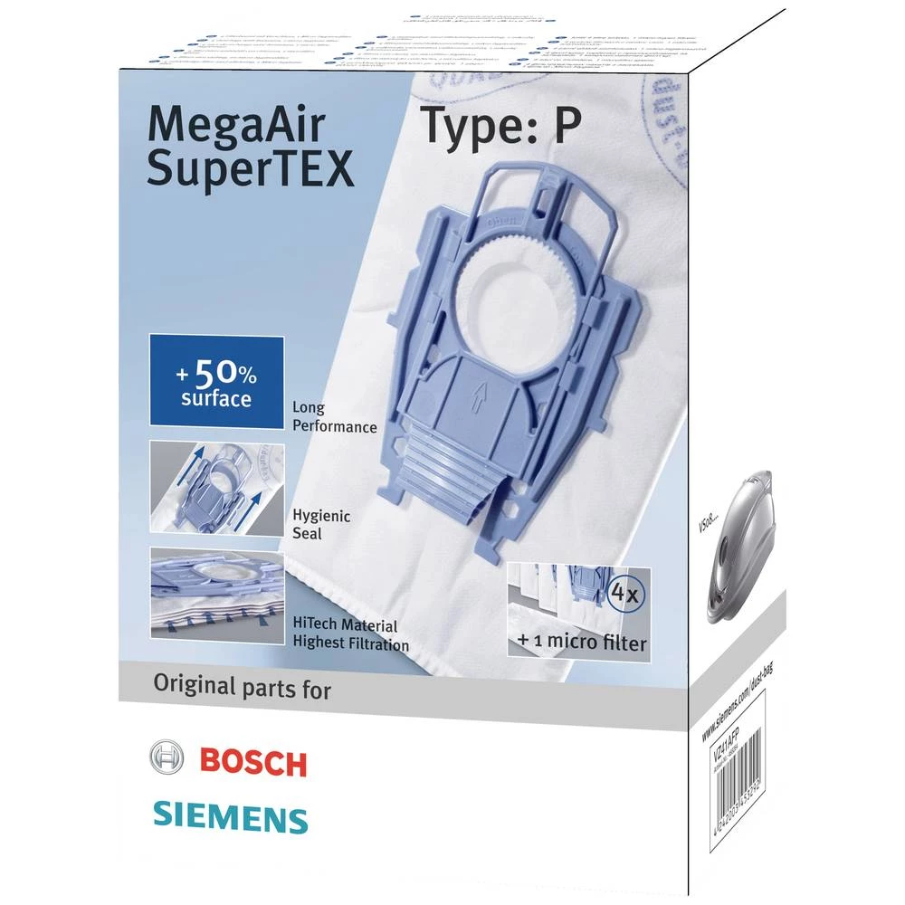 Siemens Hausgeräte VZ41AFP vrećica za usisivače 5 St. slika