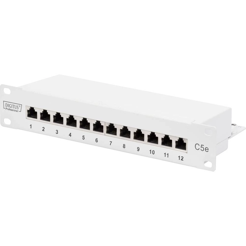 12 ulaza Mreža Patch panel Digitus CAT 5e 1 U slika