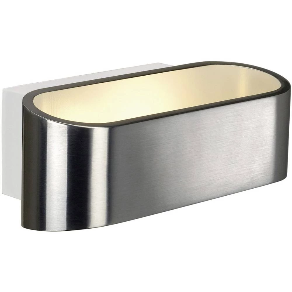 LED zidna svjetiljka 7.6 W Aluminij (brušeni), Bijela SLV 151315 Aluminij (brušeni), Bijela slika