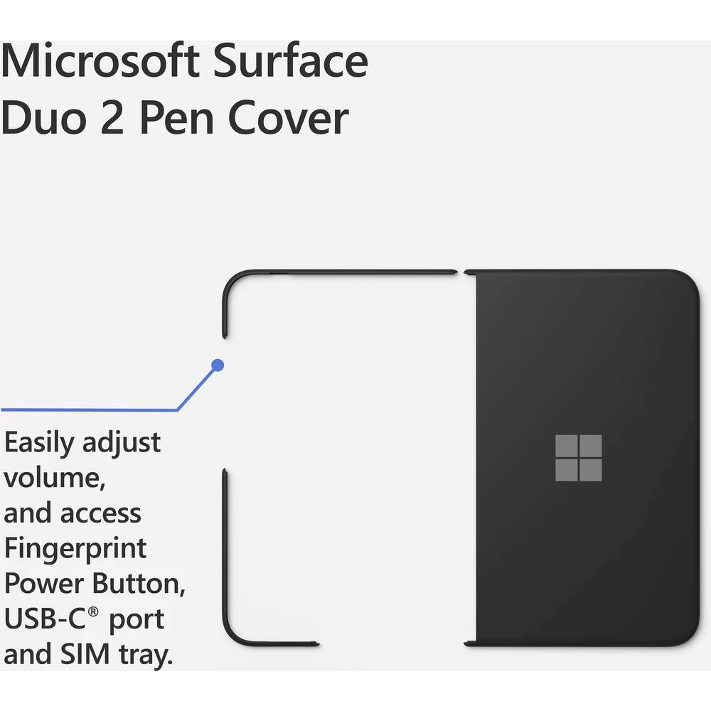 Microsoft Surface Duo2 Pen Cover      crna tablet etui slika