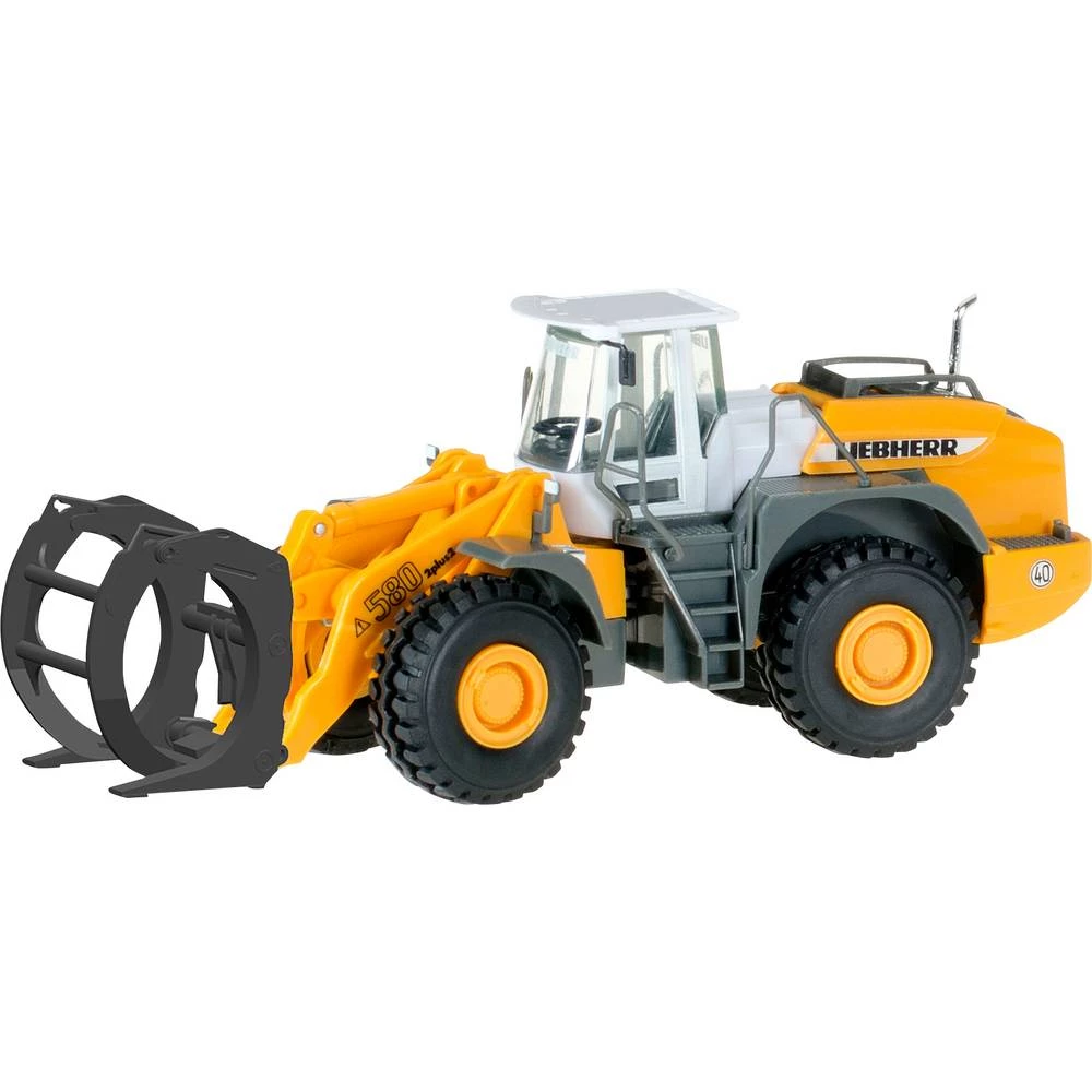 Herpa 306843 h0 model građevinskog vozila Liebherr Utovarivač na kotačima L 580 Loghandler slika