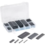 Sortiment skupljajućih cijevi, crne boje, omjer skupljanja:2:1 Conrad Components 523800