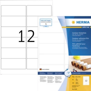 Herma 9538 Etikete (A4) 99.1 x 42.3 mm Mat film Bijela 480 ST Ekstra jako prianjanje Vrsta naljepnice slika