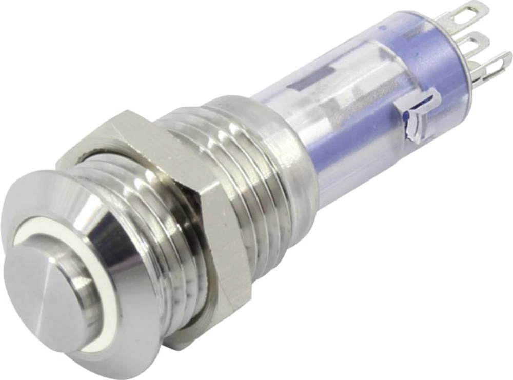 TRU COMPONENTS LAS4GQH-11ZE/W/12V/S pritisna tipka 1 kom. slika