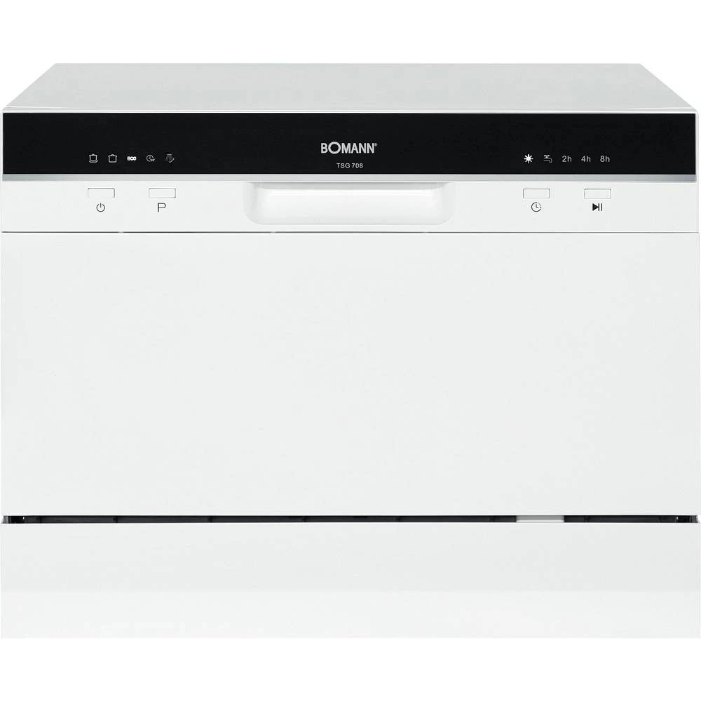 Bomann TSG 7404 stolni stroj za pranje posuđa 550 mm Energetska učinkovitost 2021: F (A - G) prednje punjenje bijela slika
