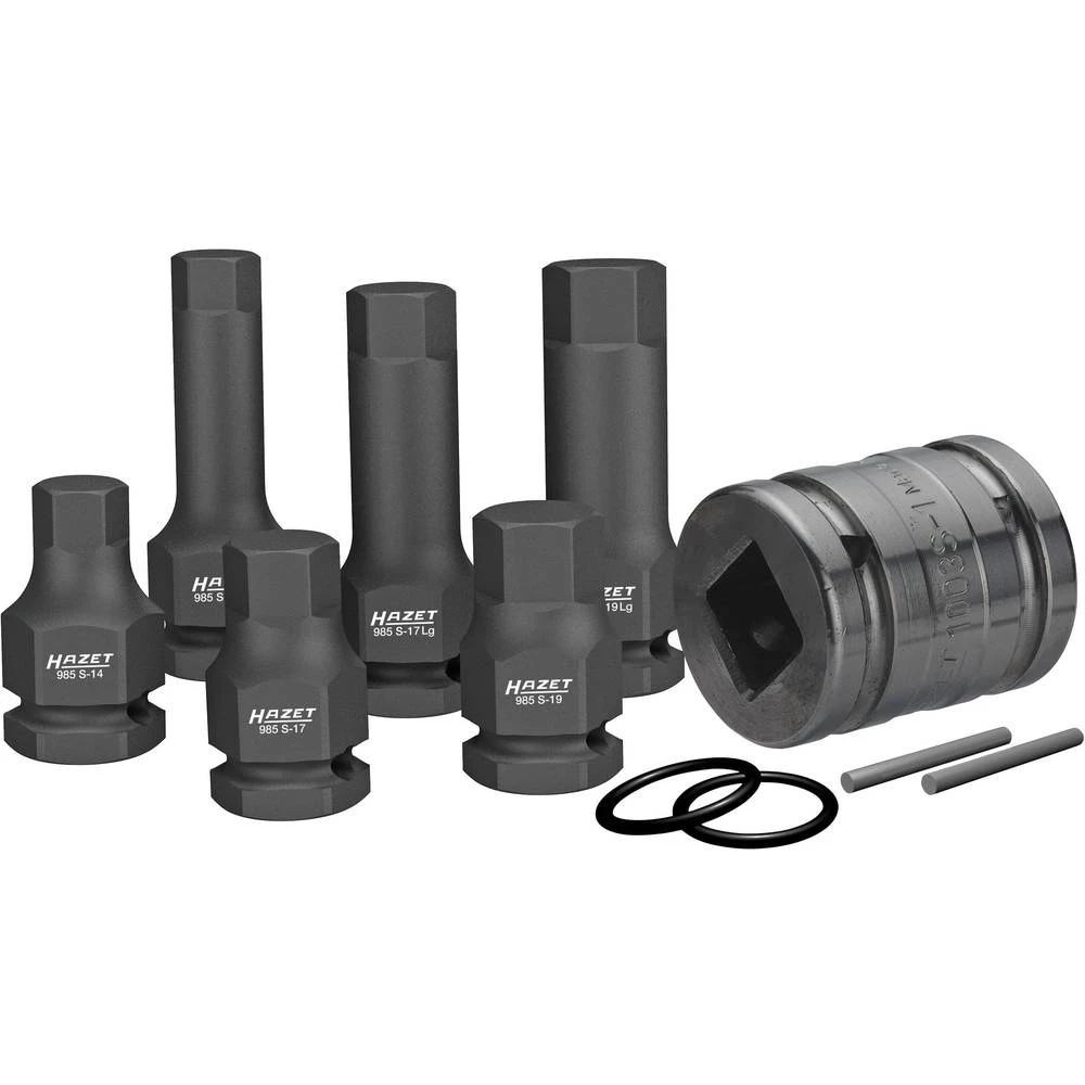 Unutarnji šesterokutni Komplet udarnih odvijača za nasadni ključ 1", 1/2" Hazet 985S/11 slika