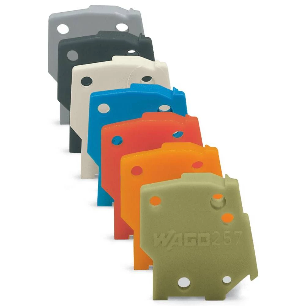 WAGO Krajna ploča tamno-sive boje 100 komada slika