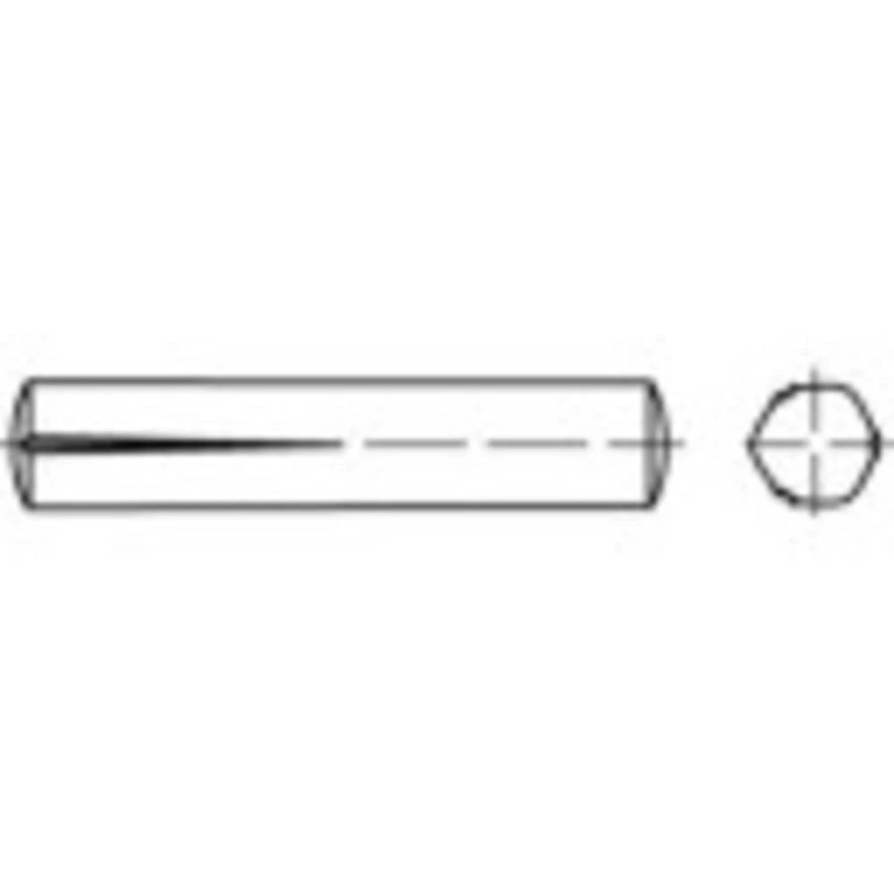 TOOLCRAFT  1066757 propusni zatik s utorom (Ø x D) 3 mm x 25 mm  nehrđajući čelik A1 100 St. slika