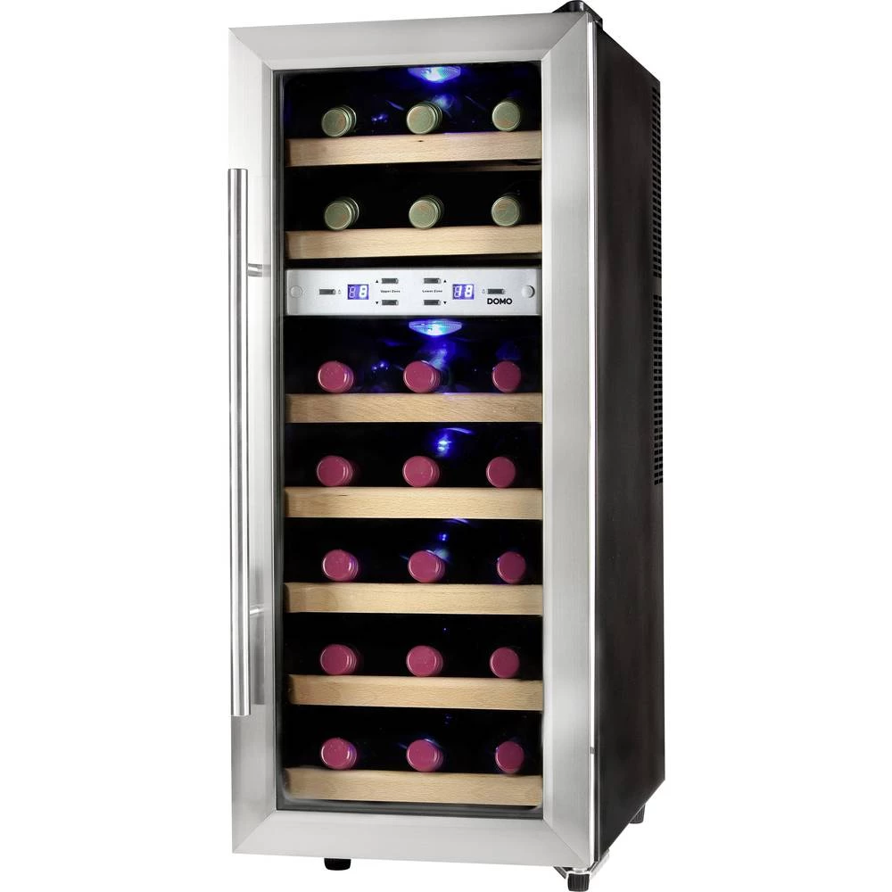 Hladnjak za vino 60 l DOMO DO911WK N/A Samostojeći Crna, Srebrna (mat, eloksirana) slika