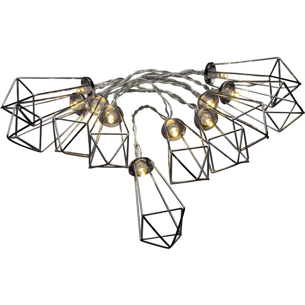 Konstsmide 3128-303 Svjetlosni lanac s motivom Rubini Unutra baterijski pogon LED Toplo-bijela Osvjetljena duljina: 0.9 m slika