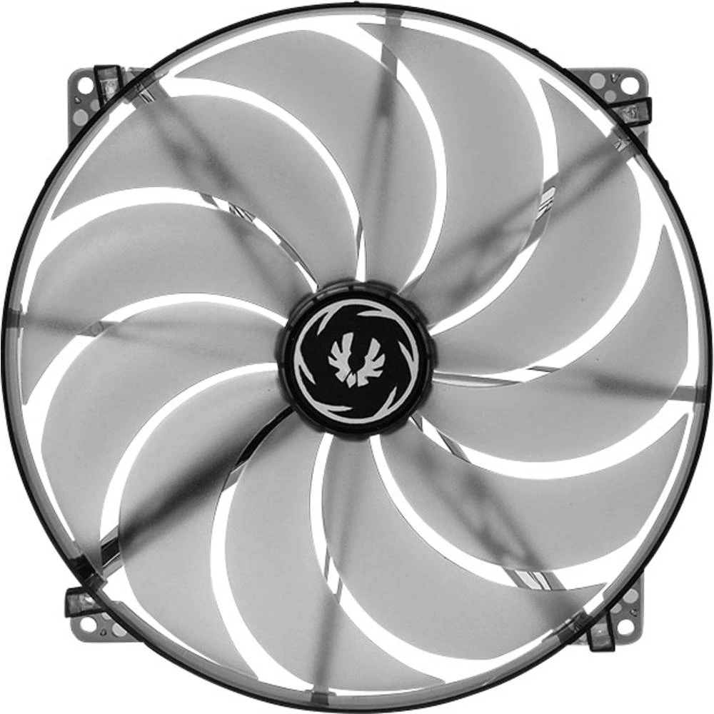 Ventilator za PC kućište Bitfenix Spectre LED Crna, Bijela (Š x V x d) 200 x 200 x 20 mm slika