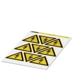 Znak upozorenja Pažnja Samoljepljiva folija 100 mm DIN 61010-1 5 ST