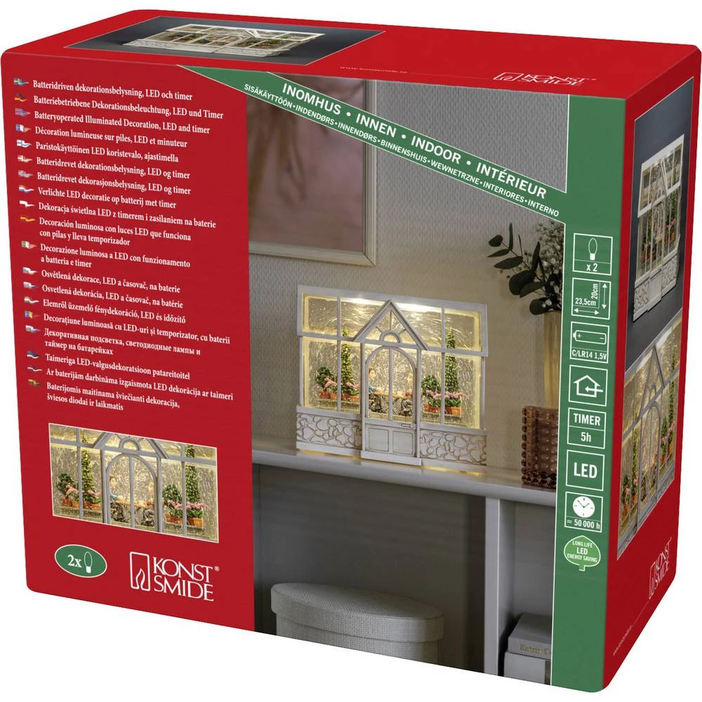 Konstsmide 4387-200 vrtna kuća toplo bijela, šaren LED bijela slika