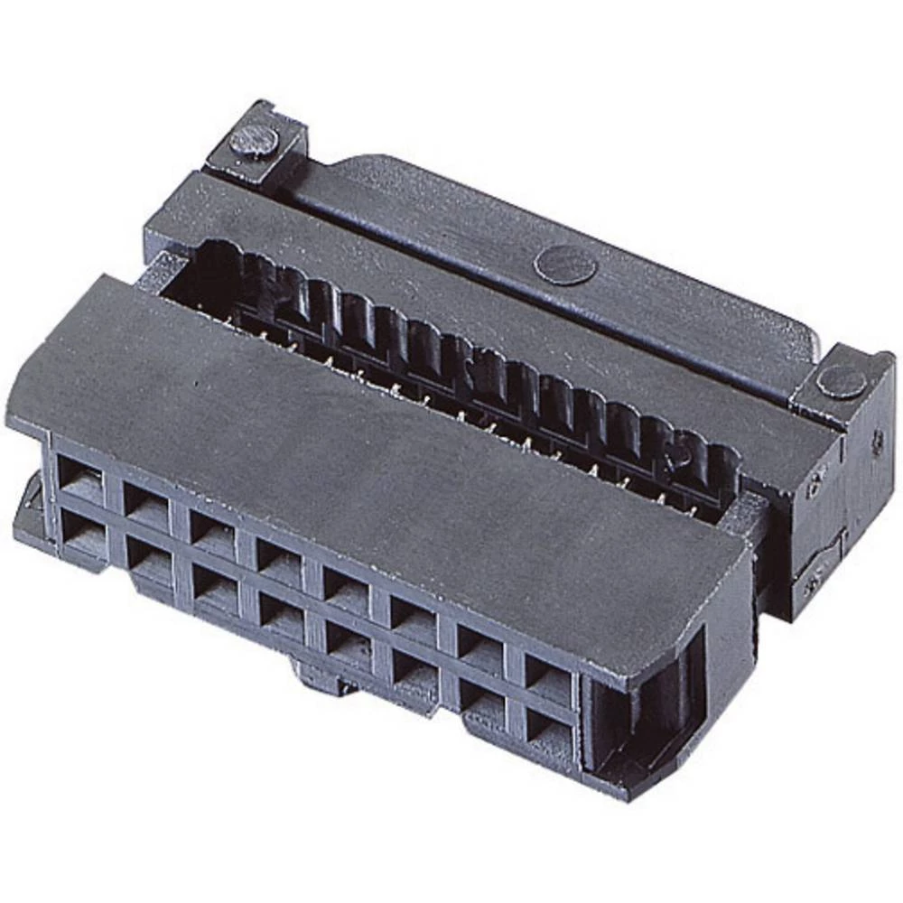 BKL Electronic 10120113 gredni utični konektor s vlačnim rasterećenjem Raster: 2.54 mm Ukupan broj polova: 16 Broj redov slika