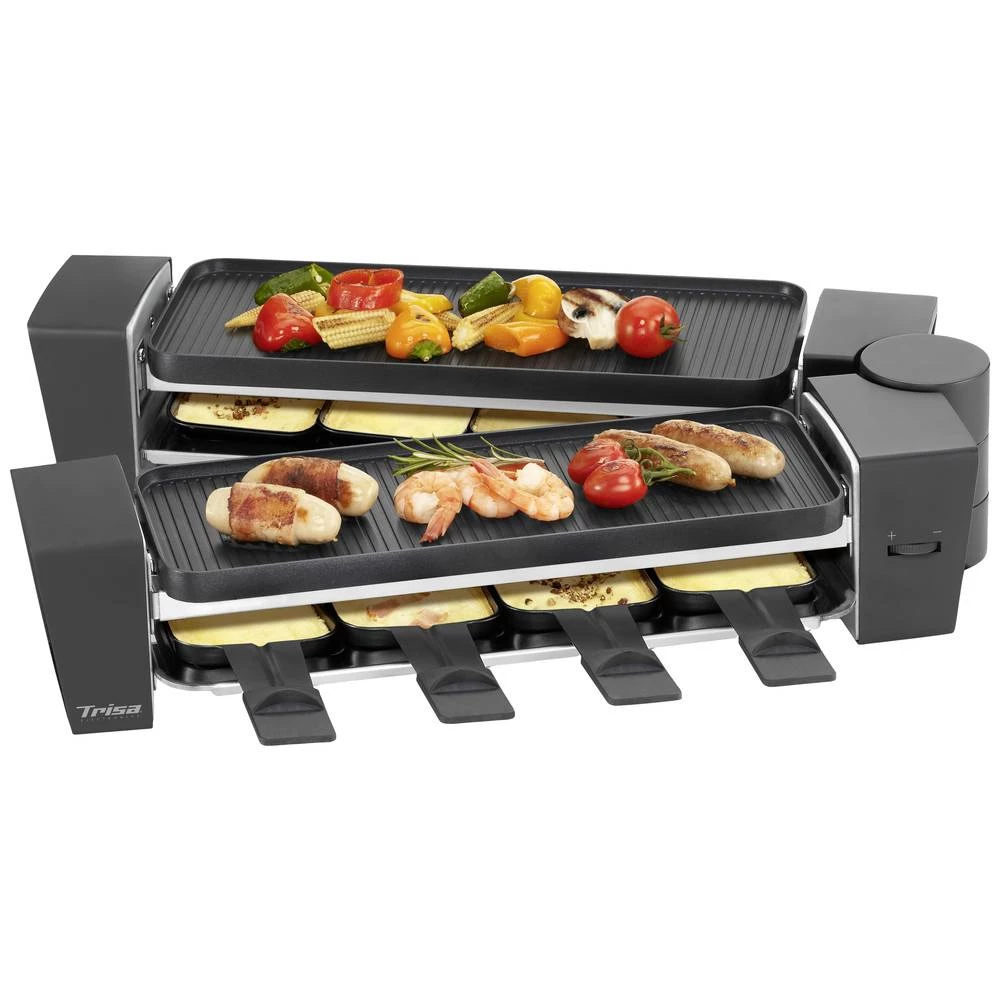 Trisa Brunch Raclette 8 posuda, premaz protiv lijepljenja crna slika