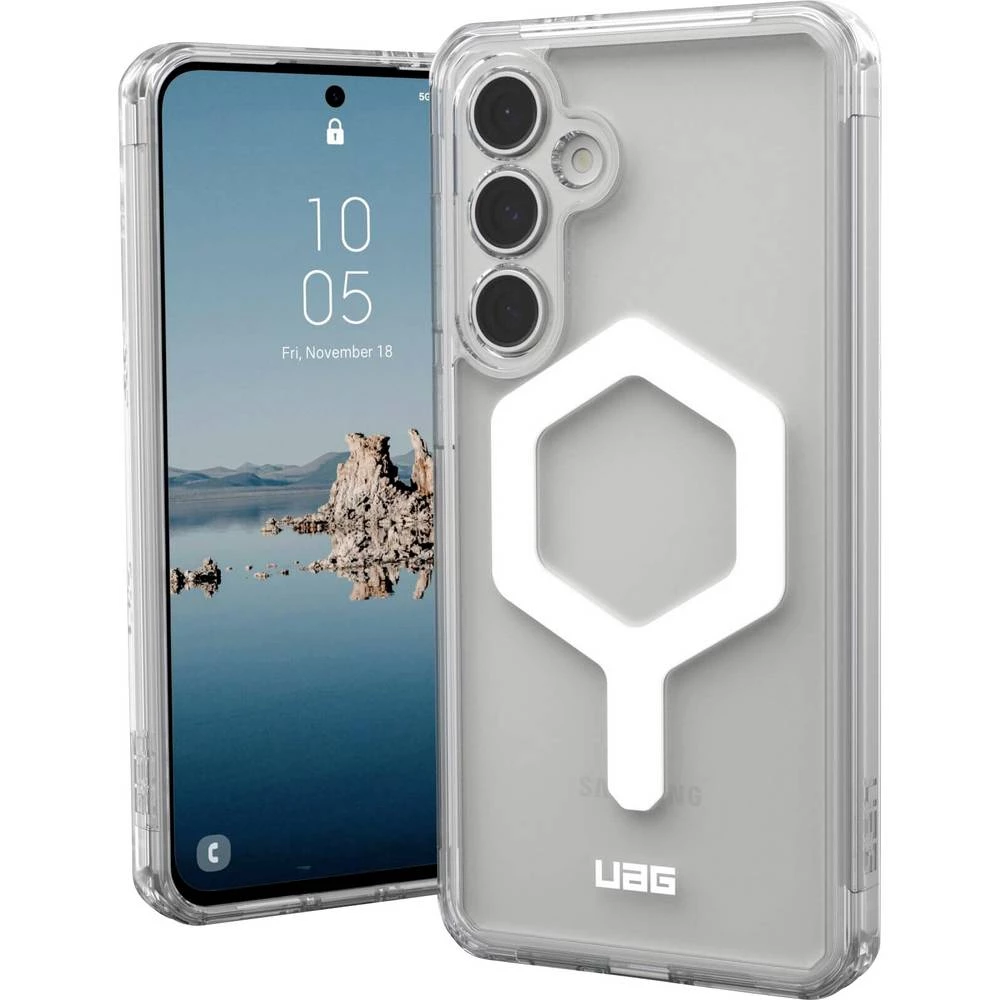 Urban Armor Gear Plyo Pro stražnji poklopac za mobilni telefon Samsung Galaxy S24 FE prozirna, bijela induktivno punjenj slika