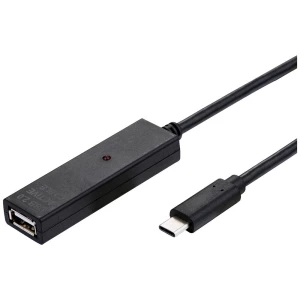 VALUE USB 2.0 nastavak, aktivan, s repetitorom, AC, crni, 10 m Value KVM produžetak  10.00 m crna slika