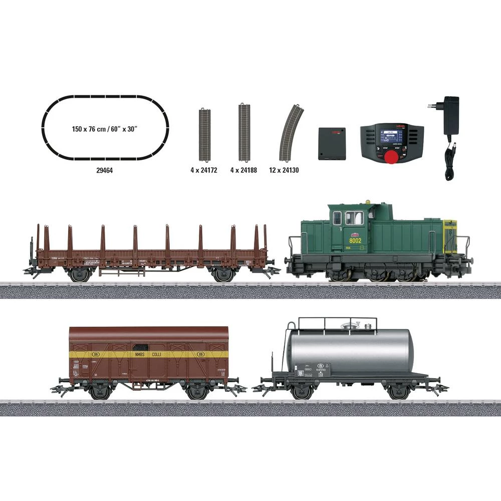 Märklin 29464 H0 digitalno polazište Belgijski teretni vlak slika