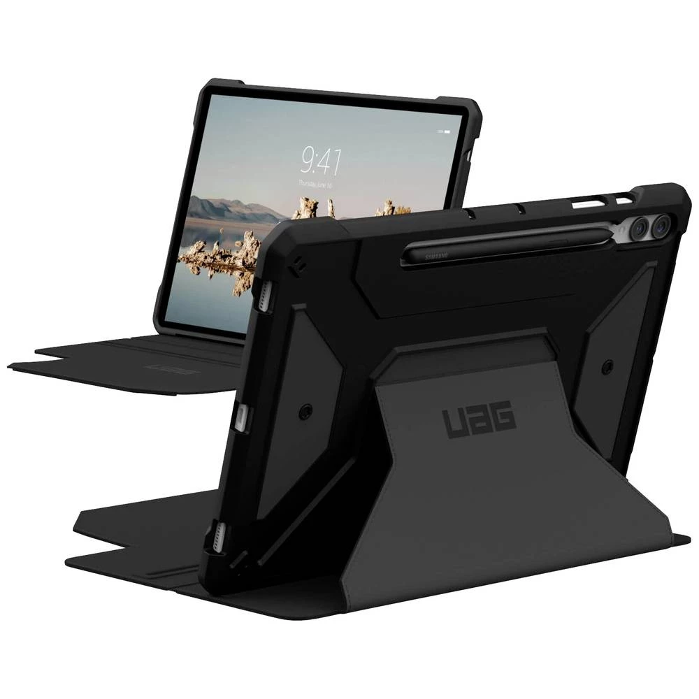 Urban Armor Gear Metropolis SE Case etui s poklopcem Samsung Galaxy Tab S9+ crna tablet etui slika