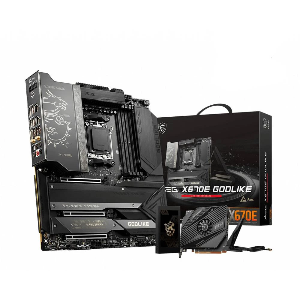 MSI MEG X670E GODLIKE matična ploča Baza #####AMD AM5 Faktor oblika (detalji) ATX Set čipova matične ploče AMD® X670 slika