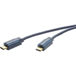 clicktronic USB 2.0 Priključni kabel [1x Muški konektor USB-C™ - 1x Muški konektor USB-C™] 2 m Plava boja