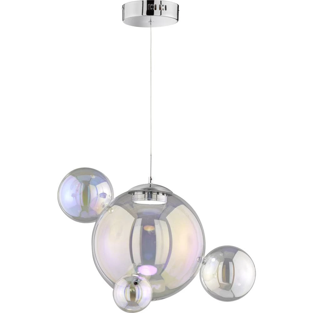 LED viseća svjetiljka 8.5 W Toplo-bijela WOFI Mia 6166.04.01.8000 Krom boja slika