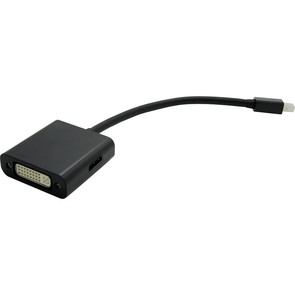 Value Mini-DisplayPort priključni kabel 0.10 m 12.99.3150 crna [1x muški konektor mini displayport - 1x ženski konektor slika