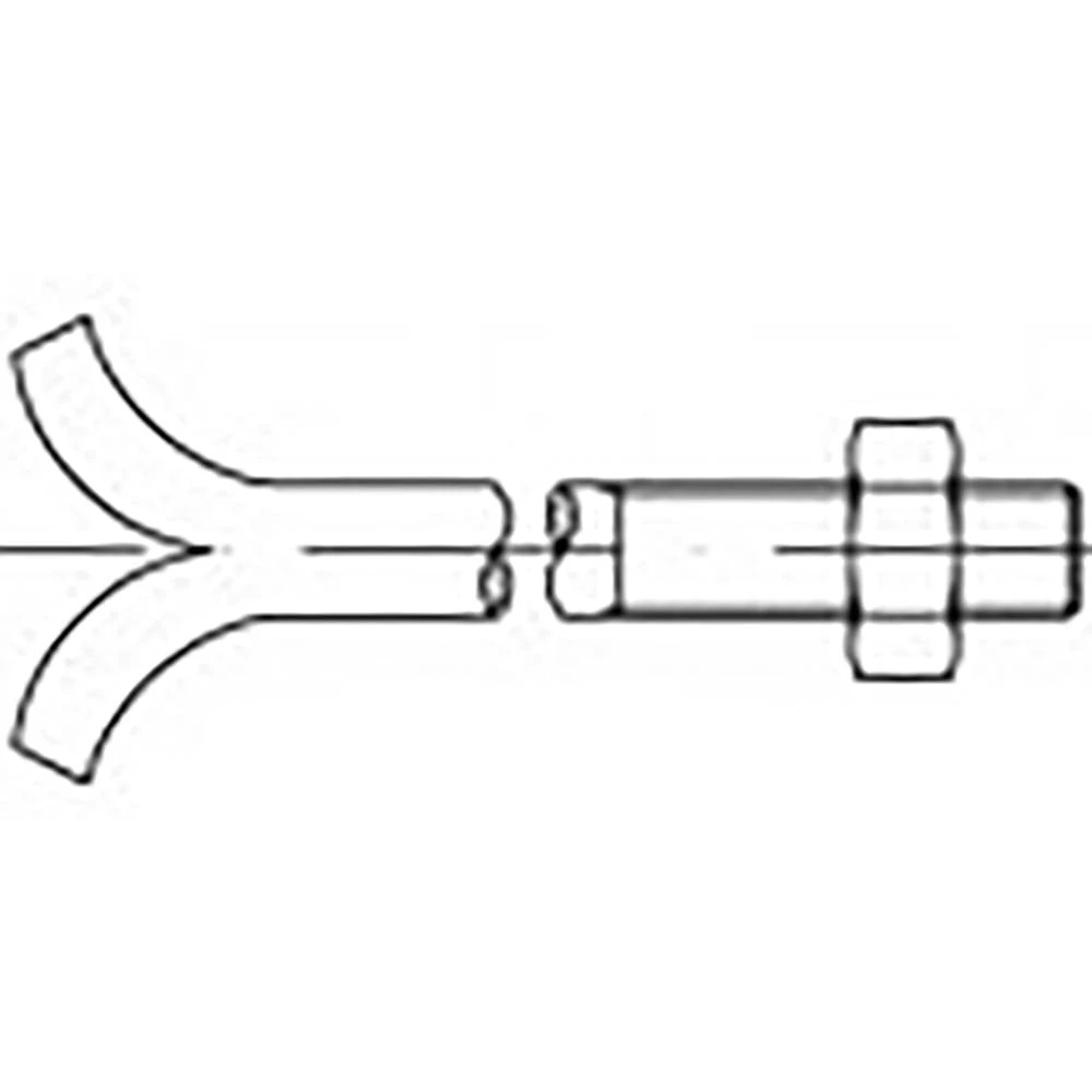 TOOLCRAFT TO-9985257 vijci za kamen M24 450 mm DIN 529 čelik pocinčani 5 St. slika