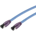 LAN (RJ45) Mreža Priključni kabel CAT 8.1 S/FTP 15 m Plava boja pozlaćeni kontakti, sa zaštitom za nosić Smart slika